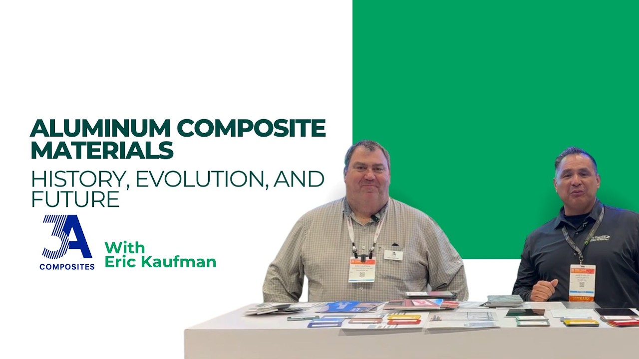 Eric Kaufman of 3A Composites and James Bailey of Laird Plastics discuss the evolution of aluminum composite material at ISA Sign Expo 2026