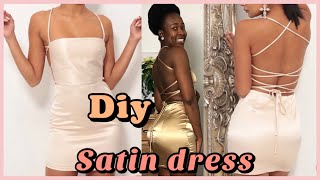 How To Sew A Satin Dress Satin Dress Tutorial