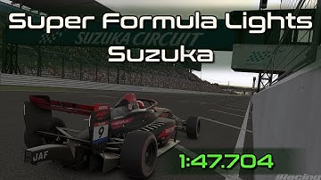 iRacing SFL Super Formula Lights Suzuka Q Hotlap 1:47.704 - 2025 Season 4