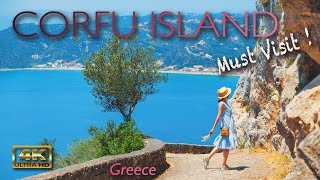 Corfu island MUST visit places | 4K UHD VIDEO | Greece