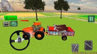 Real Tractor Farming Simulator - Animal Transport Android Gameplay 2018 screenshot 3