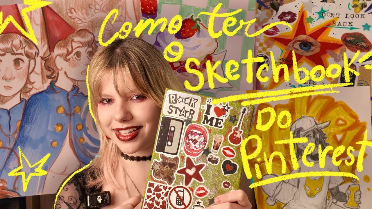 COMO DEIXAR SEU SKETCHBOOK QUE NEM OS DO PINTEREST | Vick Arts 