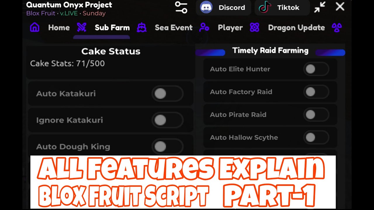 [New Update] Blox Fruits Quantum Onyx Script All Features Explain Part ...