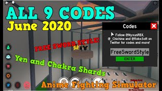 *ALL 9* WORKING CODES in ANIME FIGHTING SIMULATOR