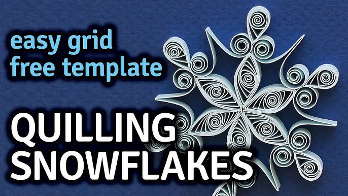 Quilling Snowflakes Christmas Card - Free Printable Pattern Template - YouTube quilling-snowflakes-christmas-card-free-printable-pattern-template-youtube