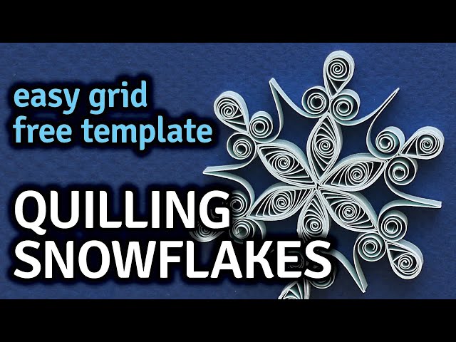 Quilling Snowflakes Christmas Card - Free Printable Pattern Template - YouTube quilling-snowflakes-christmas-card-free-printable-pattern-template-youtube