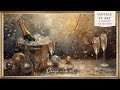 Vintage New Year's Eve Celebration Background for TV | Festive Art for TV Screensaver