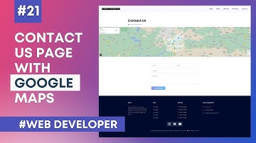 Website Development in Hindi #21:  Creating Contact Us page with Google Maps