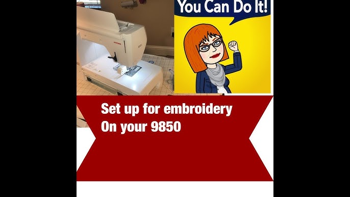 Janome Memory Craft 9850 Sewing & Embroidery Machine