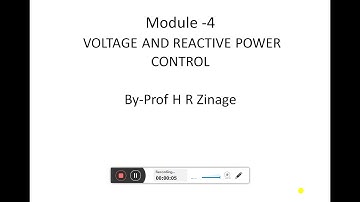 Voltage and reactive power control