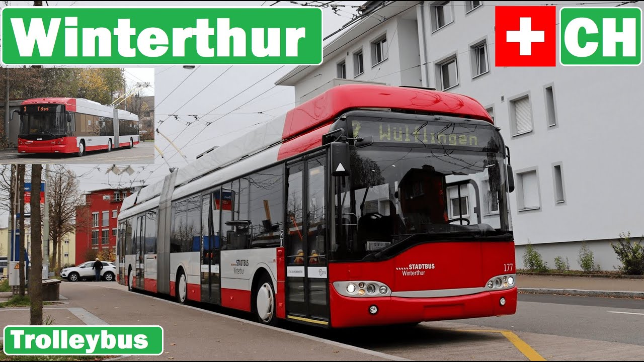 🇨🇭 WINTERTHUR TROLLEYBUS 2019 | Winterthur O-Bus