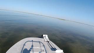 Running skinny in the Texas Land Cut, SaberCat 25 by Gulf Coast Bay Boats