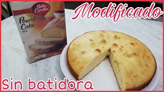 Pan De Cajita Modificado Betty Crocker Pound Cake Sin Batidora