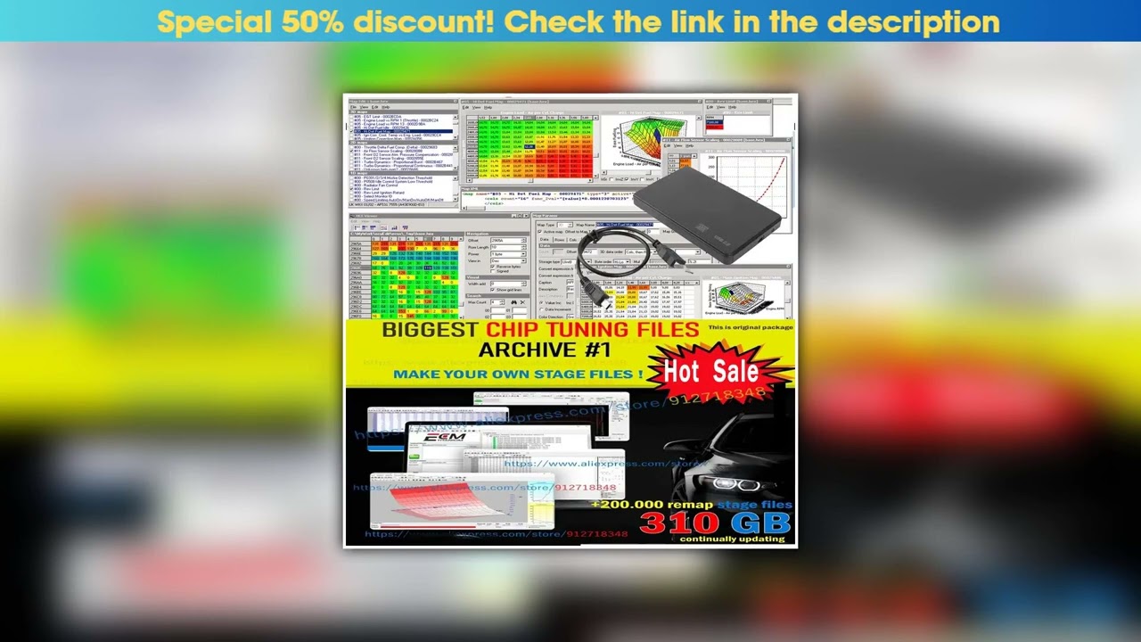 Best Seller 310GB Car Repair Master Level Package Software Biggest ECU Chip Tuning Files Collection