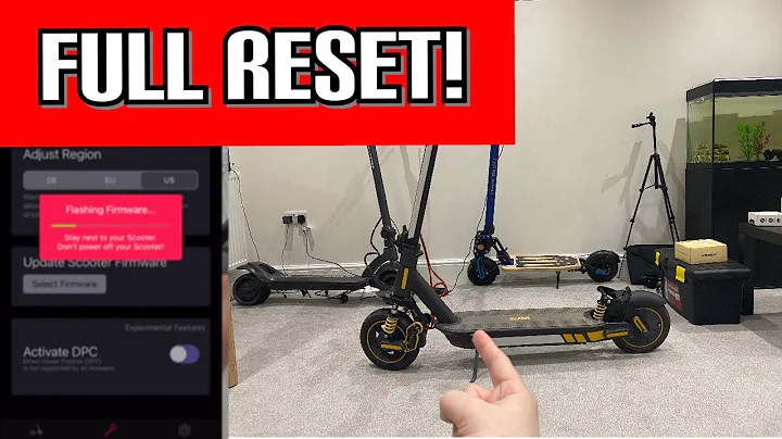 How to factory reset Ninebot Max firmware IOS - iPhone