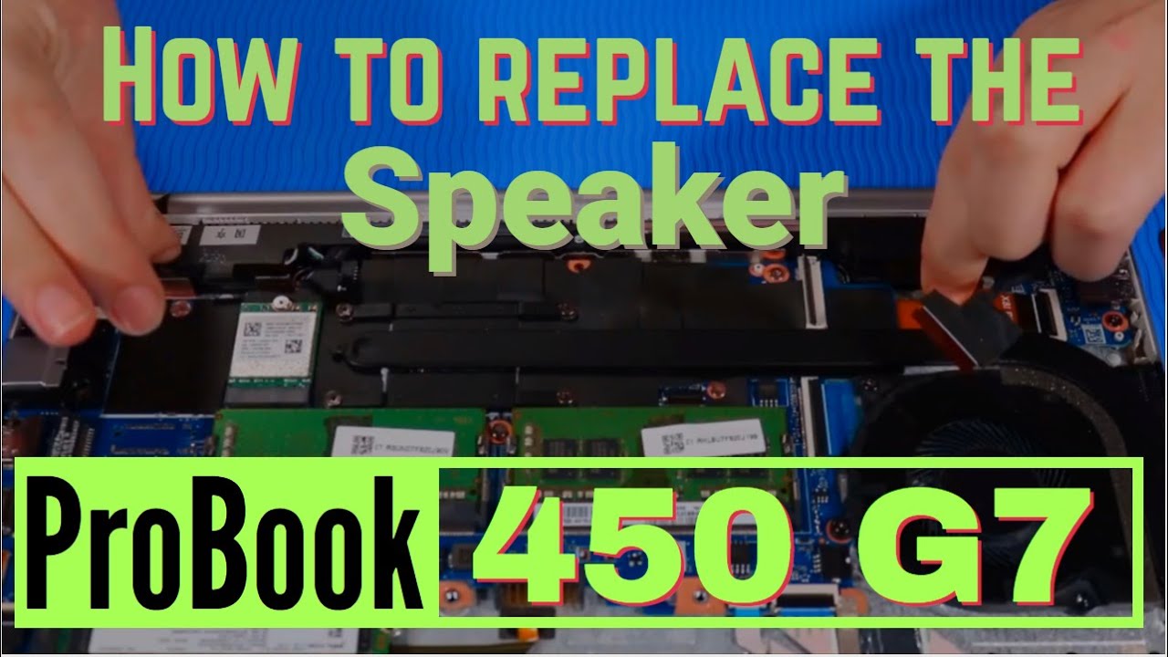 How to replace the Speaker for HP ProBook 450 G7 Series Laptop YouTube