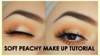 Easy Soft Peachy Eye Makeup Tutorial Morphe 35F Palette