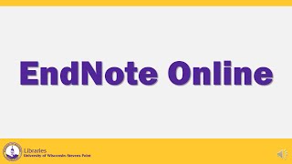 Famous Creating an EndNote Online account Profile