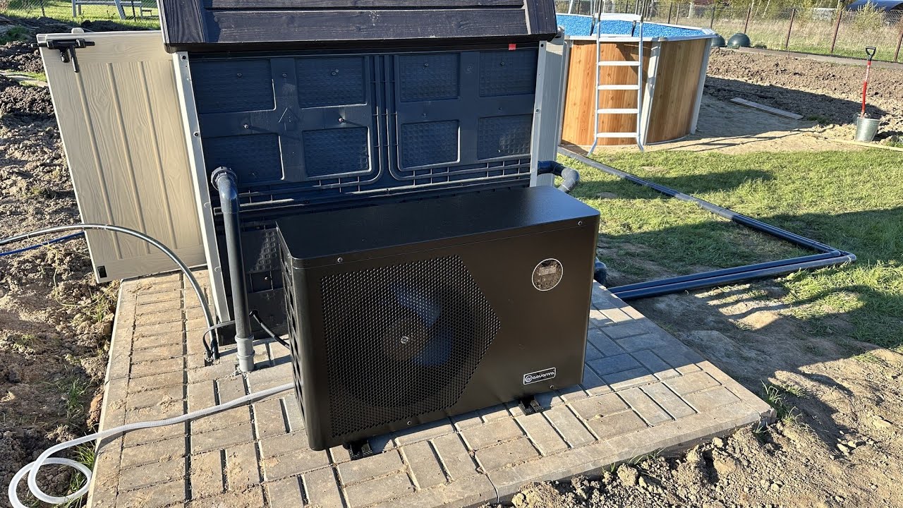 Работает с Wi-Fi Тепловой Насос Aquaviva Инверторный: нагревает воду в бассейне