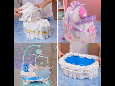 So cute! Baby shower gifts ideas with diapers! 🍼 #shorts