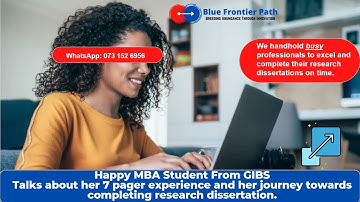 Grateful MBA student from GIBS talks about her 7 pager