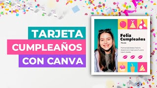 Birthday Card with CANVA on Computer screenshot 5