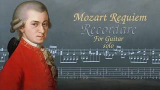 W.A. Mozart Requiem in D minor - Recordare (Arranged for Guitar)