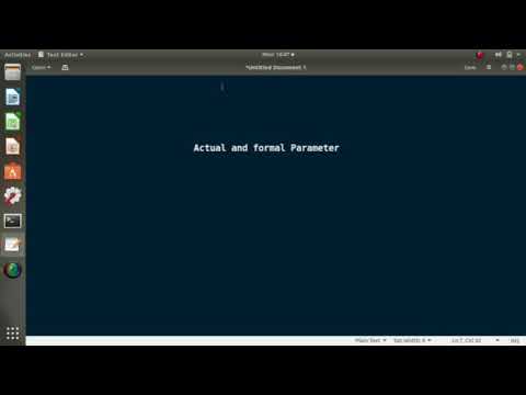 #7 Actual and Formal Parameters in C/Arguments in C - YouTube