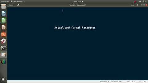 #7 Actual and Formal Parameters in C/Arguments in C