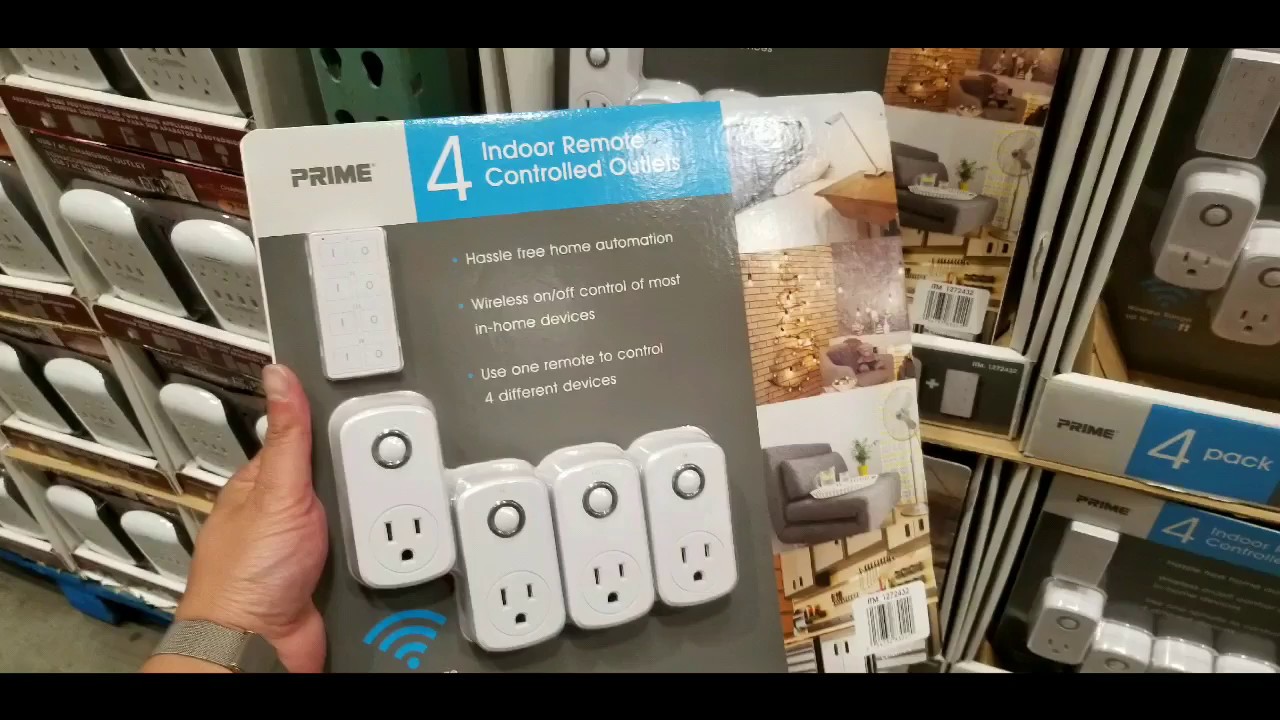 Costco! Wireless Remote Outlets Indoor 4 PK! $19!!! 