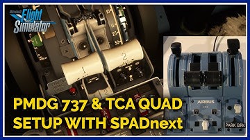 My PMDG 737 and Thrustmaster Airbus Throttle Quad Setup with SPAD.neXt (ALPHA Version 0.9.12.76)