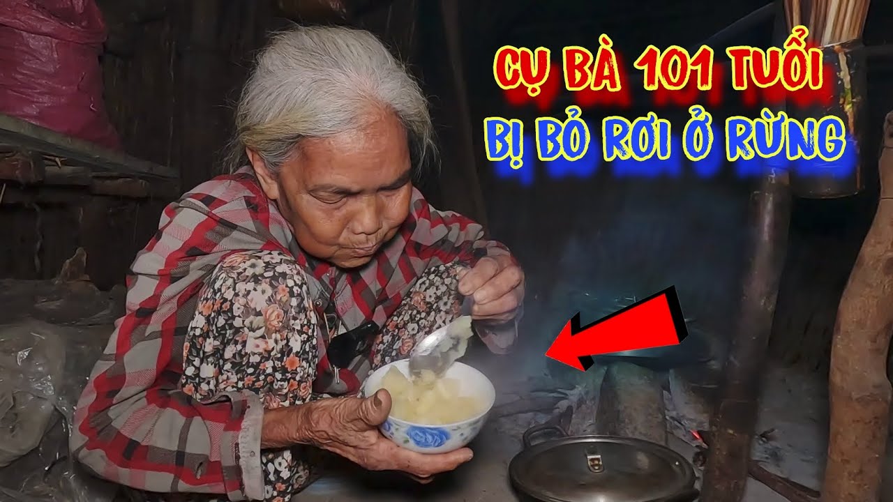 CỨU ĐÓI cụ bà 101 tuổi, ăn KHOAI MÌ, ăn LÁ CÂY duy trì sự sống ở trong RỪNG - tập 996