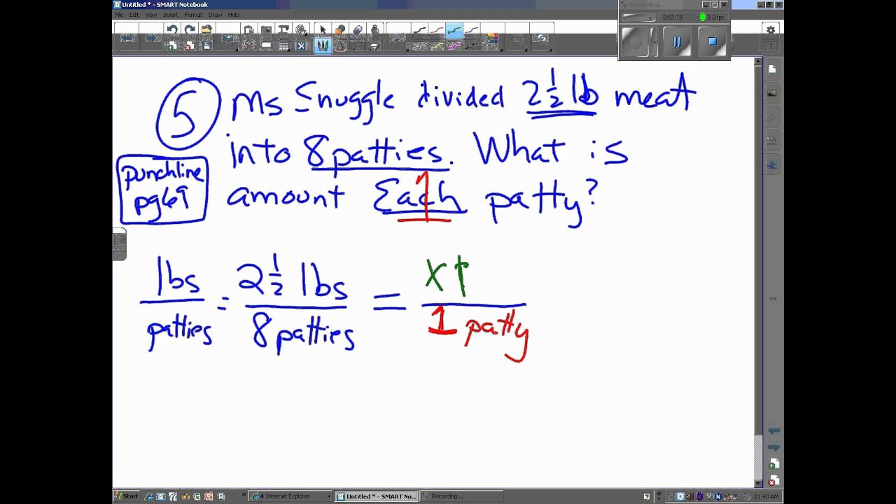 Multiplying and Dividing Fraction Word Problems 9/14/12 - YouTube
