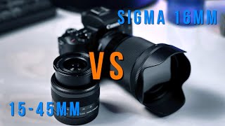 Canon 15-45mm vs Sigma 16mm Video Comparison!