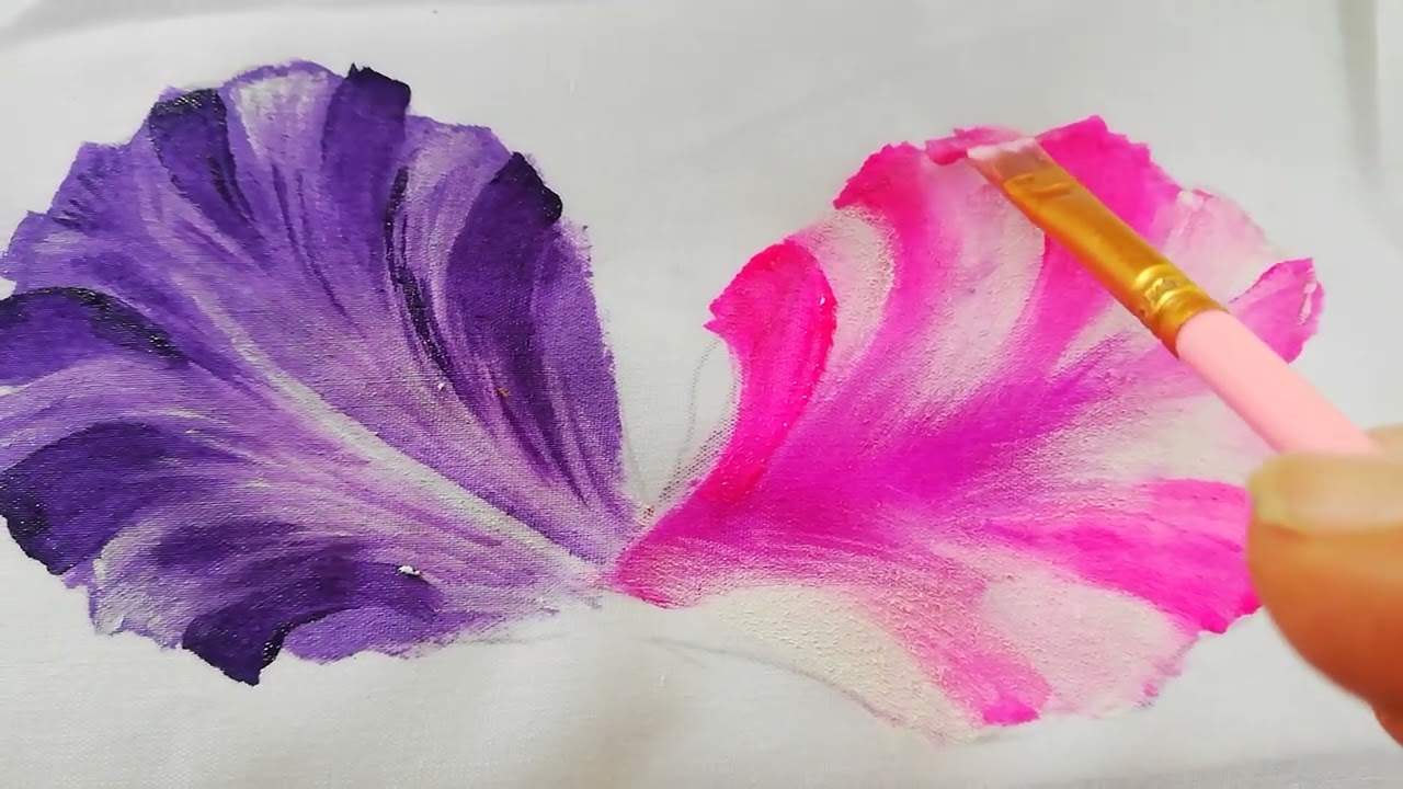 Cómo pintar el pétalo de una orquídea #catleyas