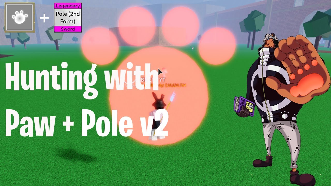 Hunting with Paw + Pole v2 ┃Blox Fruits PvP YouTube