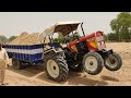 Eicher 241 tractor on load stunt (4k ultra HD video)  #RajukiMasti