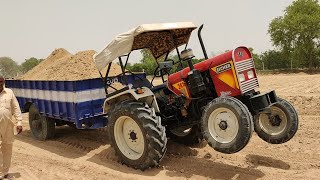 Eicher 241 tractor on load stunt (4k ultra HD video)  #RajukiMasti screenshot 3