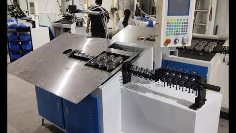 2D CNC wire bending machine with sharpening chamfers