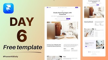 FramerKitDaily — Day 6 | Build a Course or Info Website in Framer