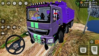 🚛8×8 Powerful Tipper Truck Stone Transport Drive In Heavy Offroad | Bussid Truck Mod Update 2026 screenshot 5