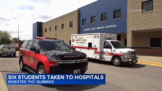 6 north suburban middle school students hospitalized after appearing to eat THC gummies: officials
