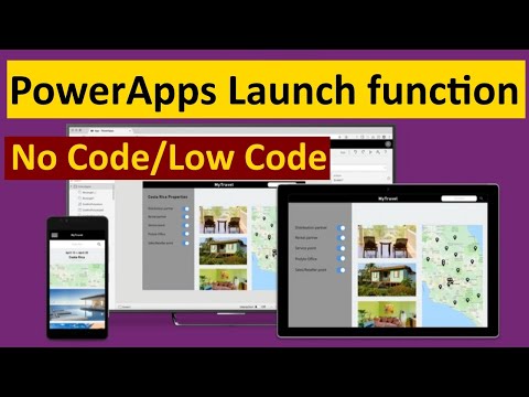 How to implement powerapps launch function - 4 (PowerApps Tutorial)
