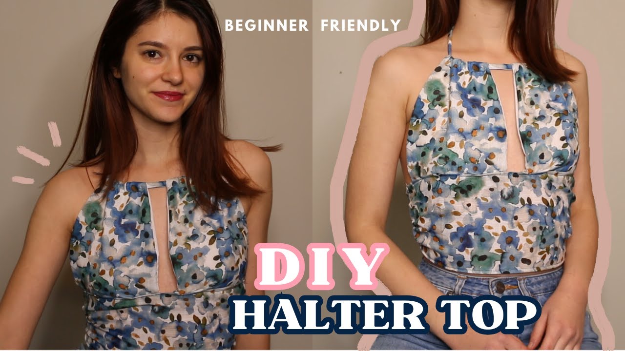 DIY Halter Top - YouTube