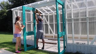 Amazing Easy Doors Build for Greenhouse | DIY Greenhouse Build