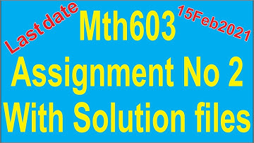 Mth603 Assignment file/Vu assignment mth603 solution Whatsapp link https://wa.me/qr/TVKSHG5ENJLVG1