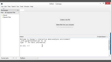 Premier programme Python avec Enthought Canopy