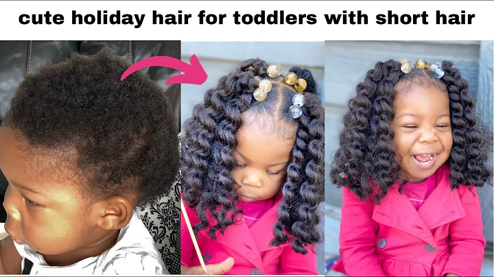 Quick and Easy Crochet Fluffy Twist Curls Hairstyle for Kids with Short Hair