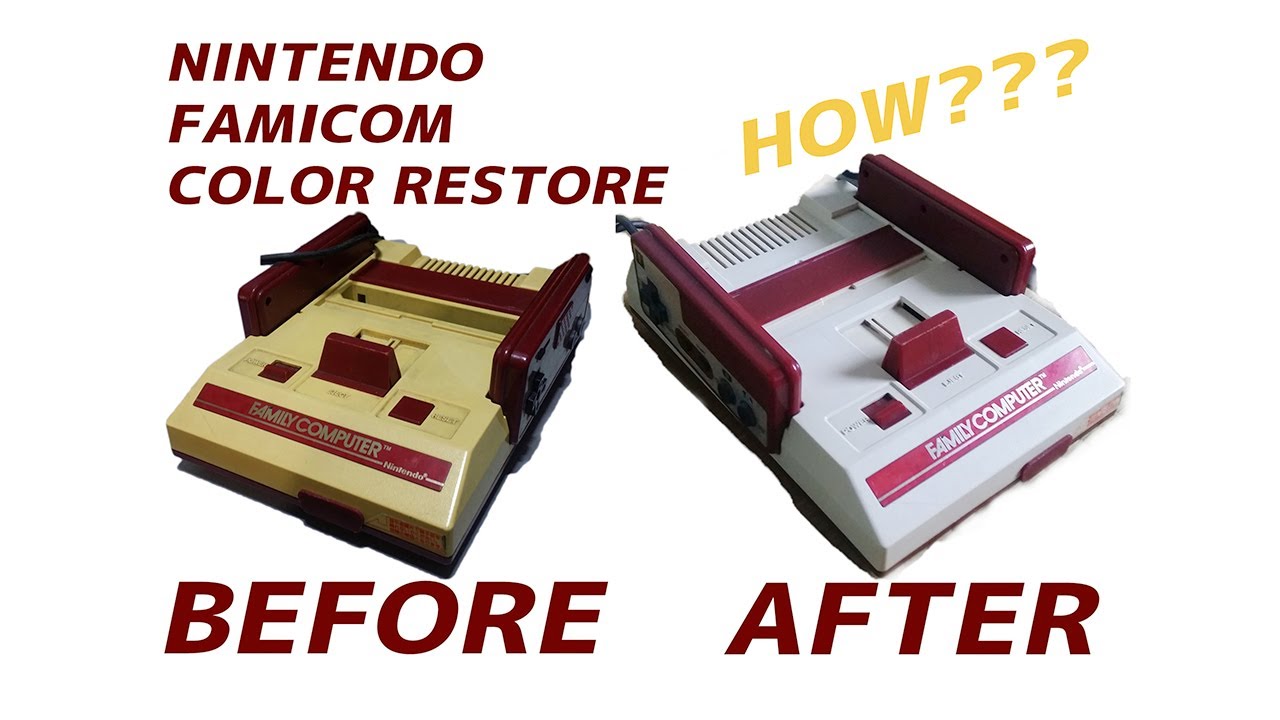 How to Whiten Yellowed Plastics on Famicom