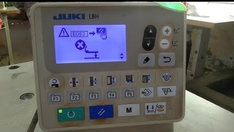 juki hole machine 1790a error E083 remove